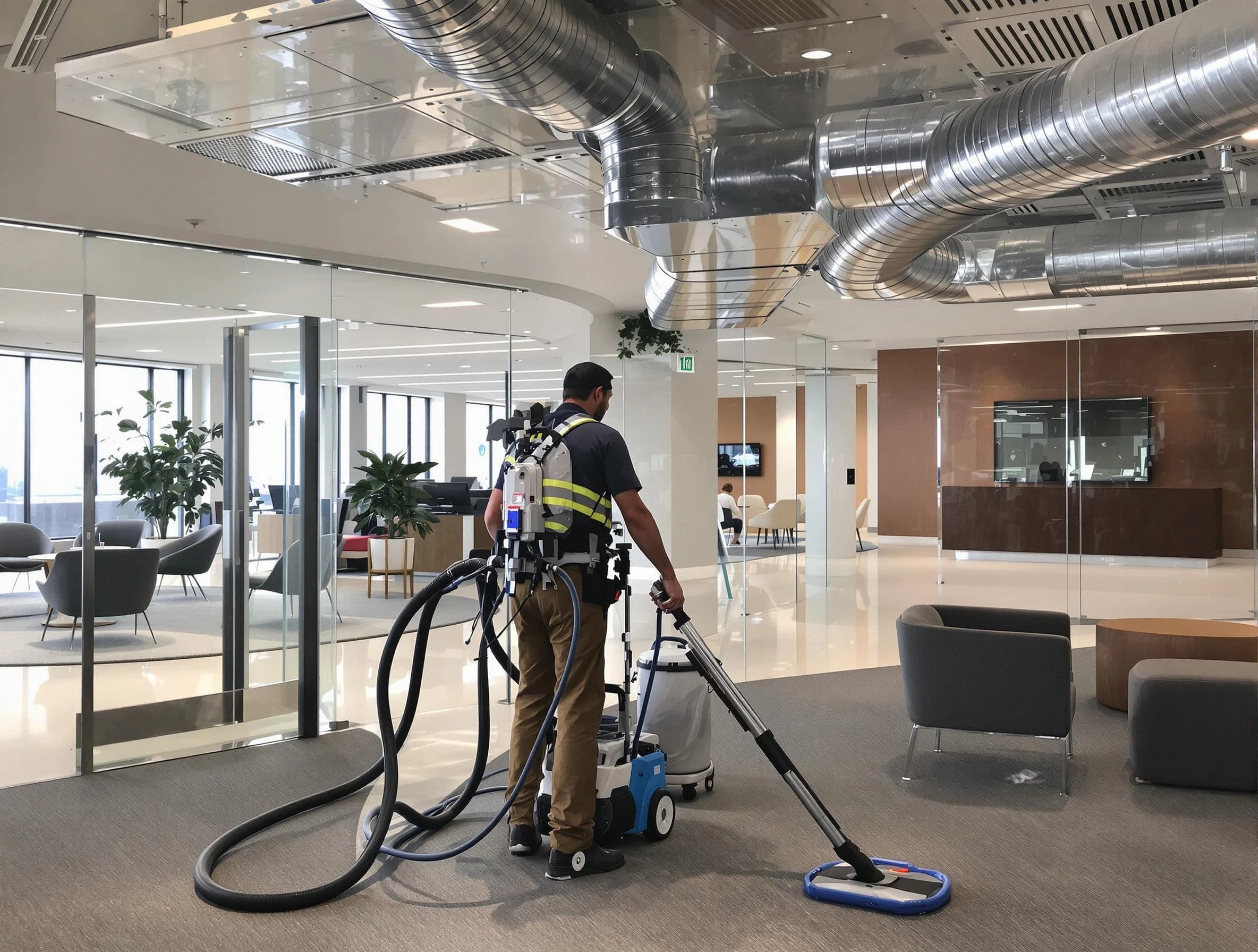 Commercial duct cleaning service by Jefferson Hills Air Duct Cleaning in Jefferson Hills