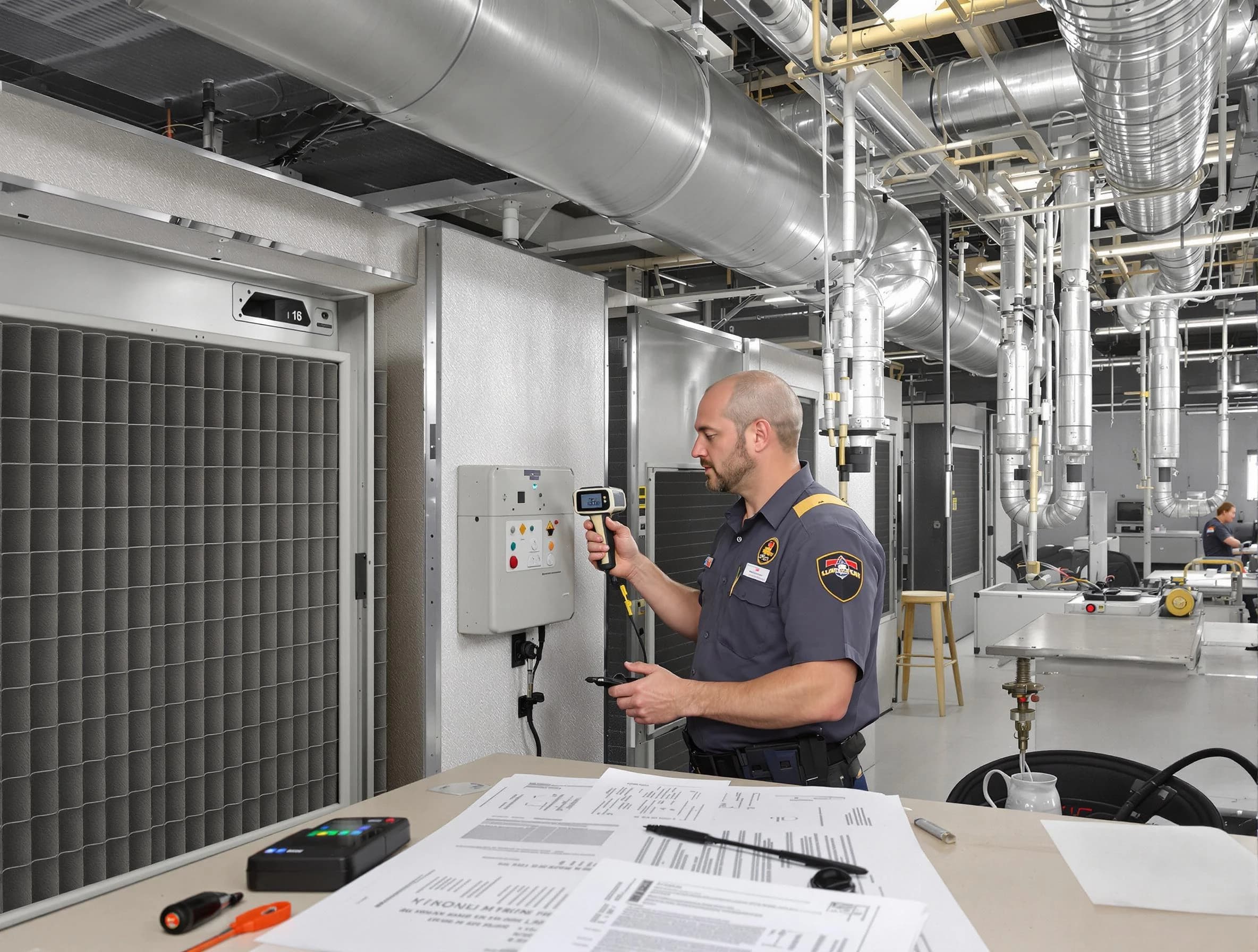 Professional filter system inspection by Jefferson Hills Air Duct Cleaning in Jefferson Hills