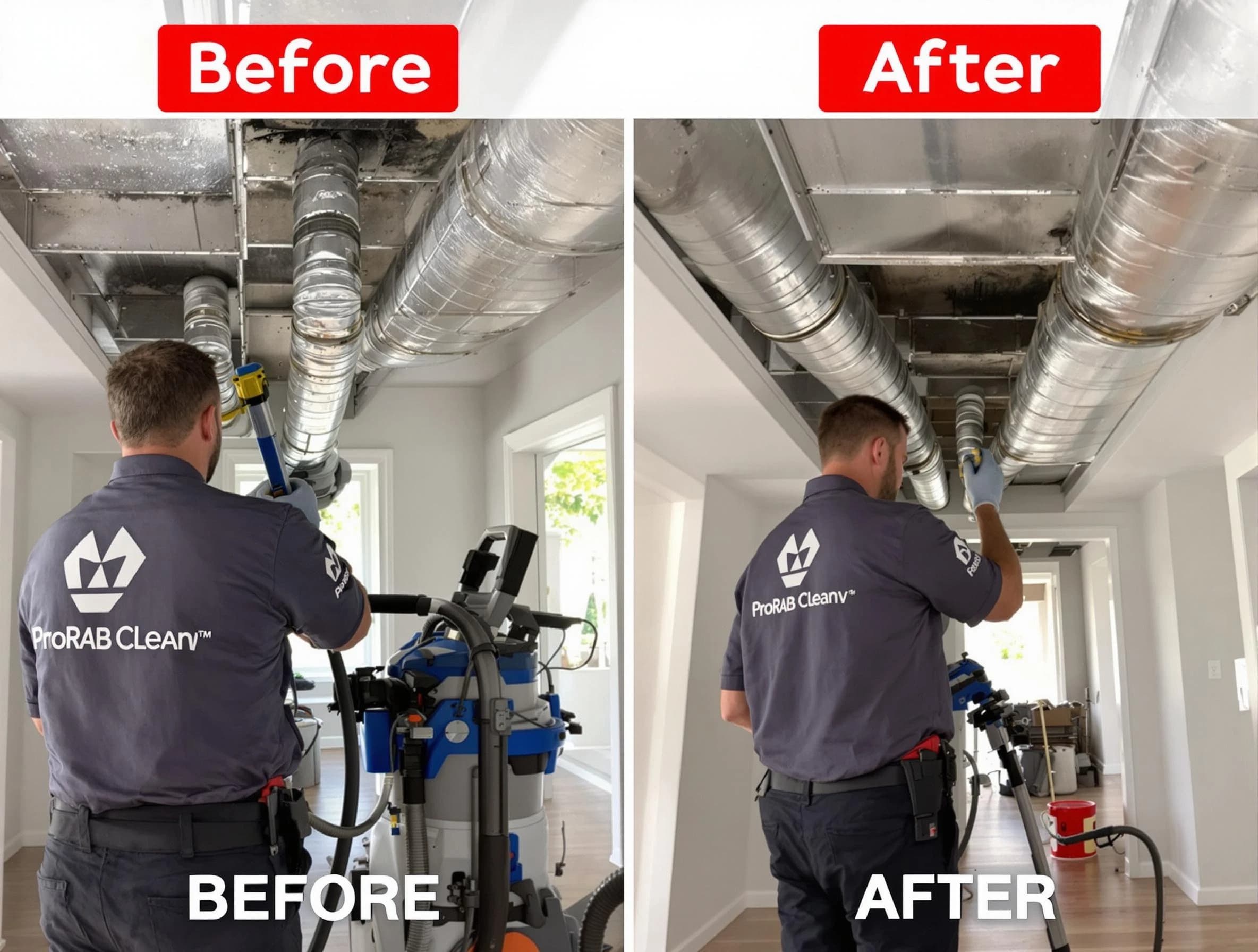 Jefferson Hills Air Duct Cleaning expert performing thorough residential duct cleaning in a Jefferson Hills home