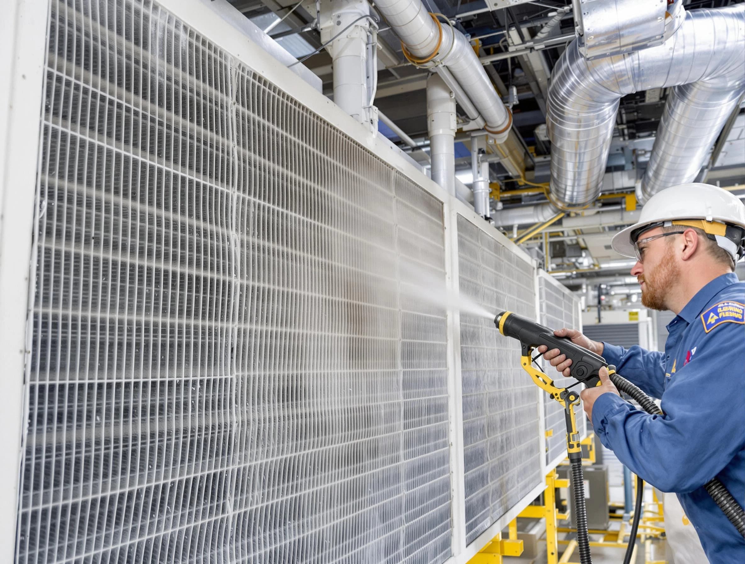 Professional commercial coil cleaning by Jefferson Hills Air Duct Cleaning in Jefferson Hills