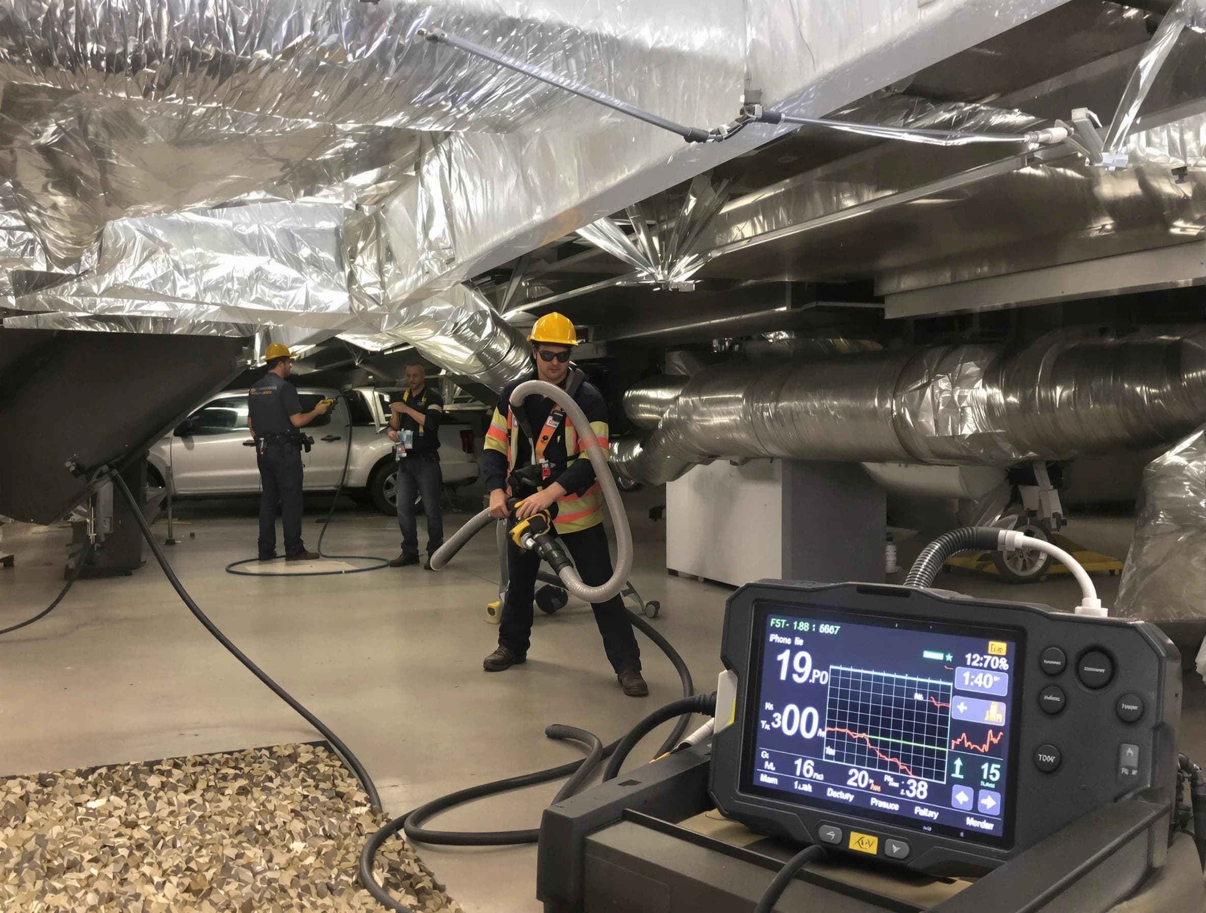 Professional negative pressure duct cleaning by Jefferson Hills Air Duct Cleaning in Jefferson Hills