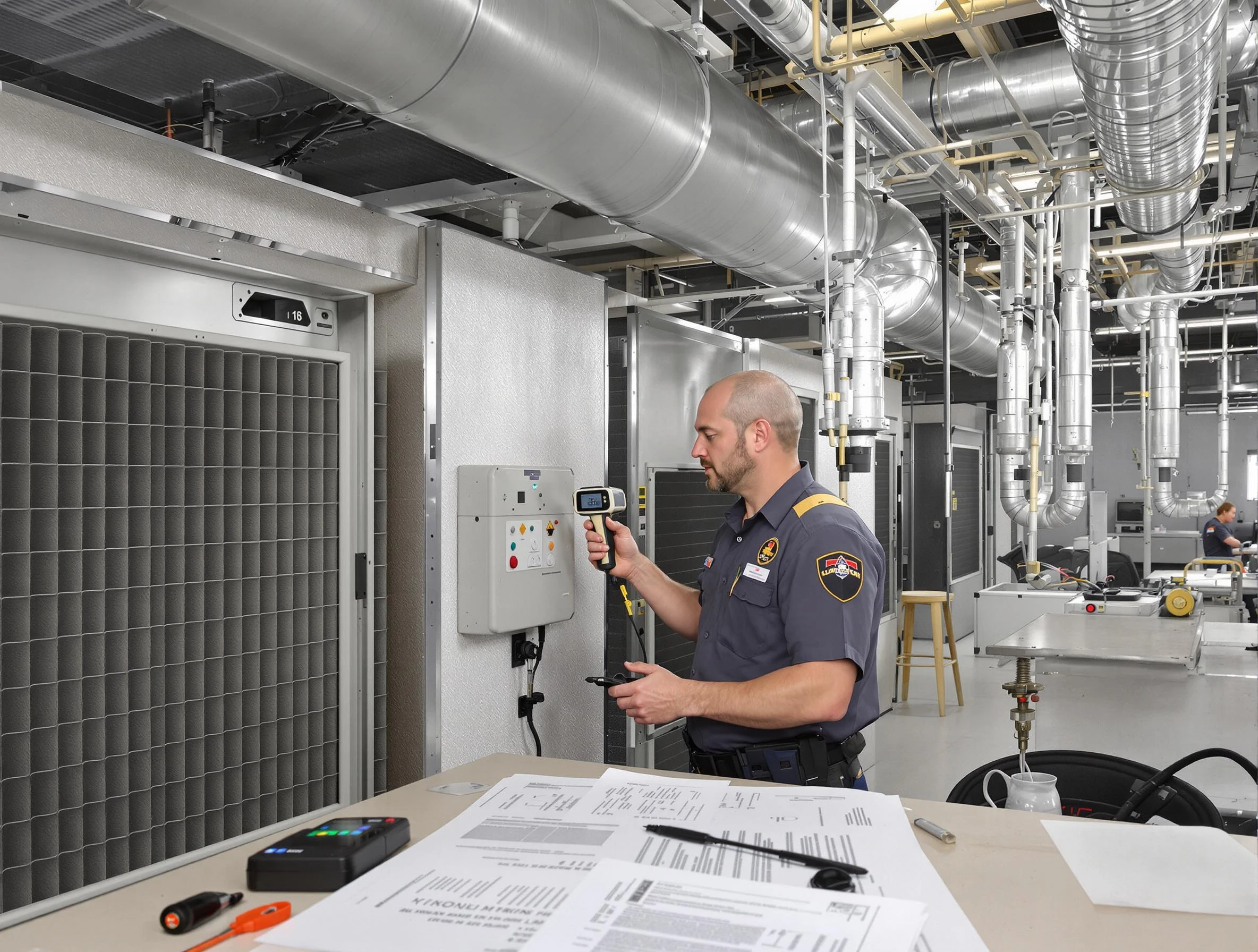 Professional filter system inspection by Jefferson Hills Air Duct Cleaning in Jefferson Hills